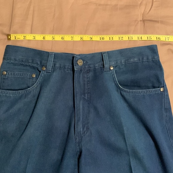 Vintage Zegna Men's Straight-Leg Dark-Wash Regular-Fit Jeans - Picture 10 of 12